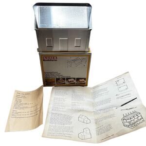 Vintage Kaiser Backform Knusperhause Party Cake House Pan w/Recipe West Germany